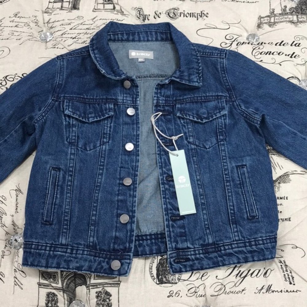 Tractr Basic Girls Jean Jacket - Picture 2 of 5